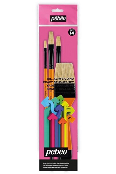 Pebeo Brand: Pebeo Set-14 Acrylic Paint Brush Set 4 Pcs Category: Brush