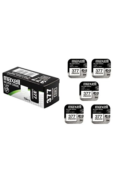 Maxell Sr626sw Ag4 377 Numara Saat Ve Cihaz Pili 5 Adet Son Kullanma Tarihi 2026