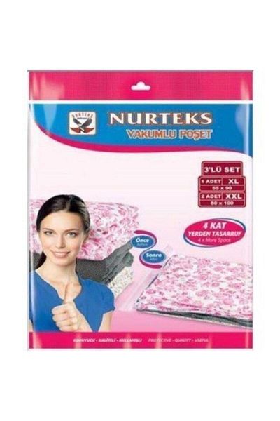 Nurteks Σετ 3 55x90 - 80x100 Vacuum Trash