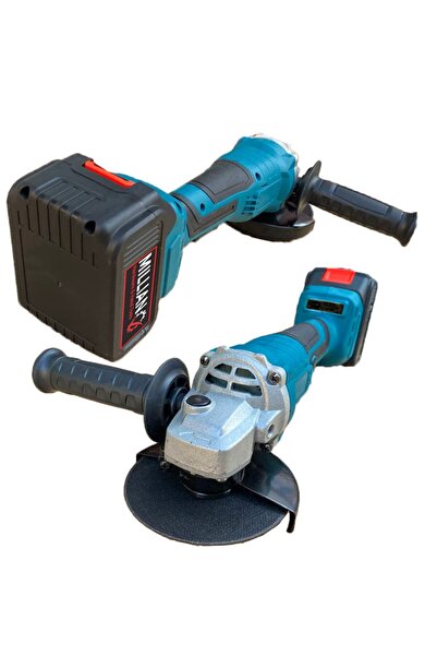 Millian 36 V Profesyonel 125 Mm Kömürsüz Çift Akülü Şarjlı Taşlama Spiral Makinesi