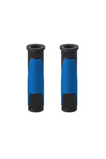 motobisikletim Mtb Bisiklet Elcik Soft Silikon Çift Renkli Siyah / Mavi [takım]