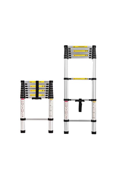 BSD GİFTED Packtech Alüminyum Teleskopik Merdiven 5 Metre - 14 Basamak