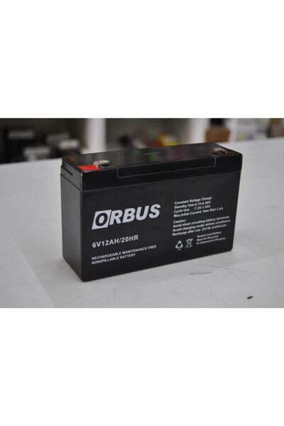 ORBUS 6v 12ah Akü Terazi-el Feneri-şarjlı Araba