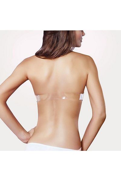 Nurteks Σουτιέν με μονό πίσω διάφανο λουράκι Push-up Padding Strapless 1505