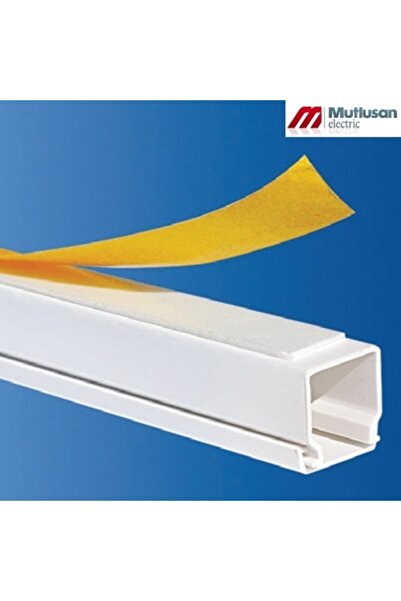 Mutlusan 16x16 Mm Yapışkan Bantlı Kablo Kanalı (10 Metre)