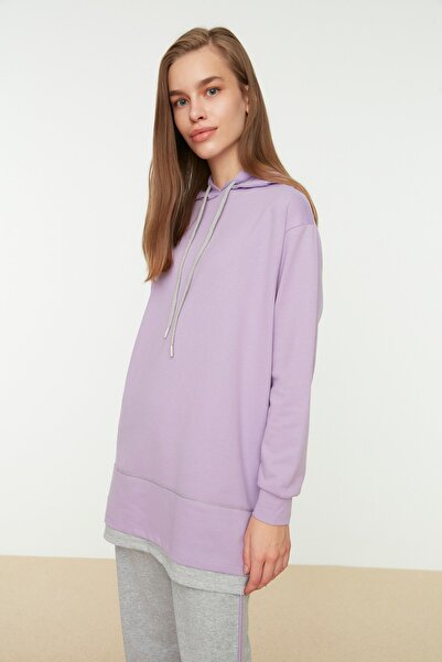 Trendyol Modest Sweatsuit Set - Purple - Regular