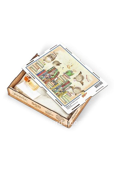 King Of Puzzle لغز خشبي لطيف للبوم الطلابية 500 قطعة