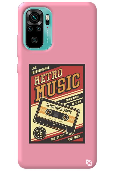 WANNA PROTECT Xiaomi Redmi Note 10 Pink Color Premium Velvet Retro Patterned ...