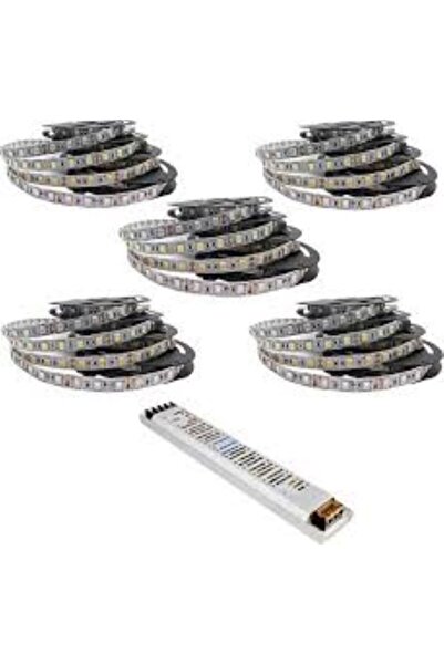 Zirve 5 Metre 3 Çipli Yeni Nesil Şerit Led Gün Işığı + 5 Amper Led Trafosu