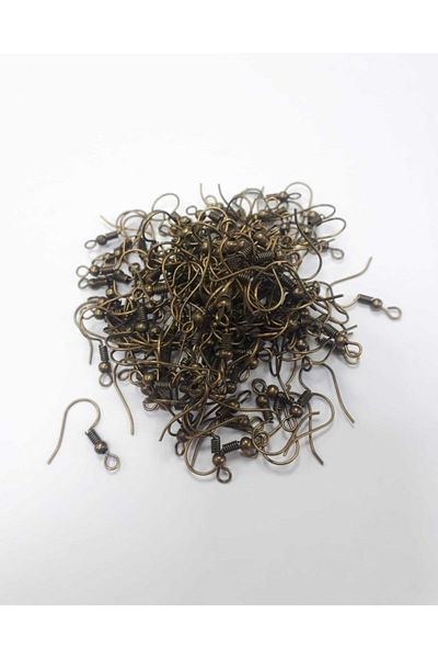 Yüksel Boncuk Antique Green Color Earring Hook 100pcs-50pairs