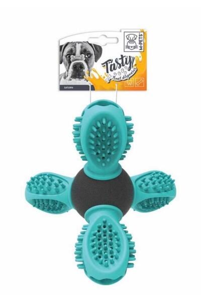 M-PETS Saturn Ödül Hazneli Kauçuk Oyuncak Blue