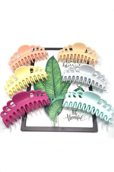 Tahtakaledeyim 13 Cm Large Latch Buckle Matte Soft Colors 6 Pieces
