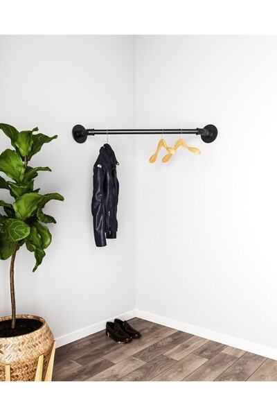 365GUNSERİSONU Su Borusu Tasarım Köşe Endüstriyel Giyinme Odası Mağaza Askılı...