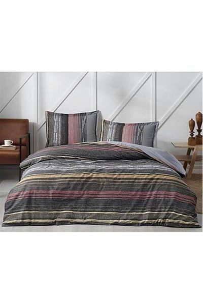 Özdilek Double Gray Silmus Duvet Cover Set