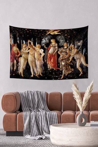 Vagonik Covor de perete Botticelli Primavera primăvară 140 X 100 cm-70x100 cm