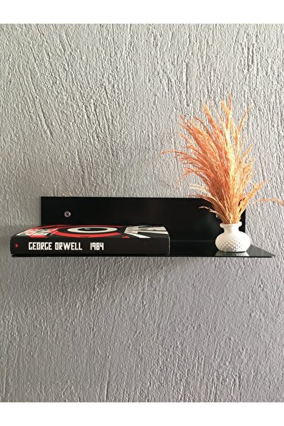 MERZANA 33 Cm Dekoratif Metal Raf, Metal Duvar Rafı