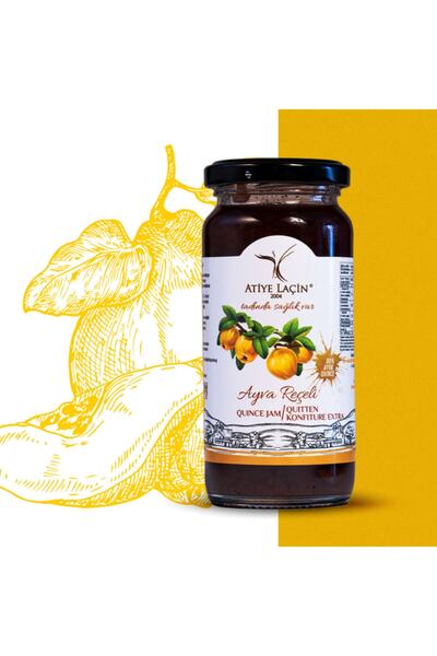 Atiye Laçin Ayva Reçeli 250 Gr (%100 Doğal ,%80 Meyve ,katkı Maddesi ,renklen...