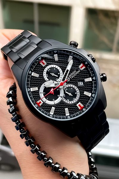 Sergio Tacchini Men's Full Steel Silver Wristwatch