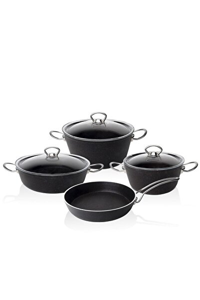 Paçi 7 Parça Royal Granit Siyah Tencere Seti