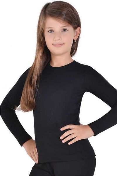 Tutku Tricou negru termic unisex pentru copii