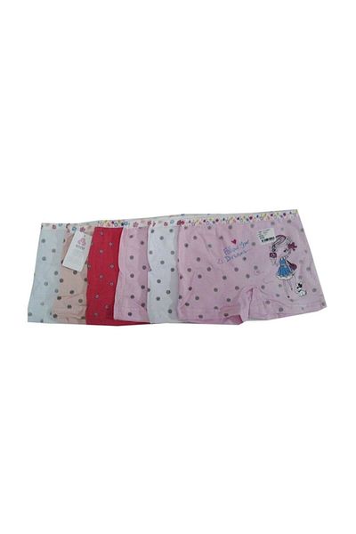 bonbonetti chocolate baby&kids Boxeri din bumbac cu modele de culori mixte pentru fete, pachet de 6