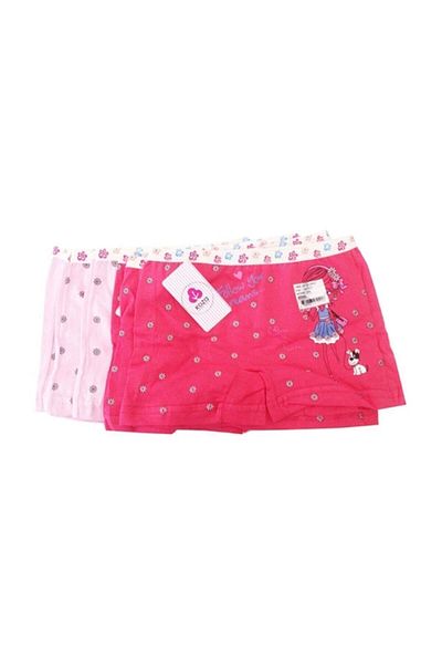 bonbonetti chocolate baby&kids Boxeri din bumbac cu modele de culori mixte pentru fete, pachet de 6