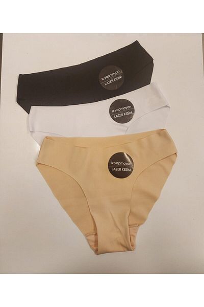 bonbonetti chocolate baby&kids Chiloți multicolori, fără sudură, tăiați cu laser, pachet de 3