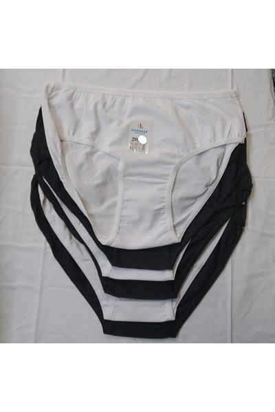 bonbonetti chocolate baby&kids 3 Negru 3 Alb 6 Bucați Chiloți Bikini Bumbac