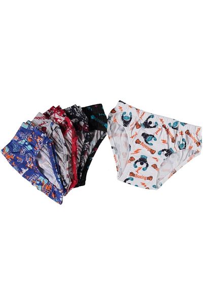 bonbonetti chocolate baby&kids Chiloți pentru băieți cu model complet din 6 piese