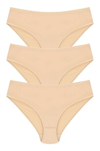 Momslab Women's Cotton High Waist Panties 3 Pack