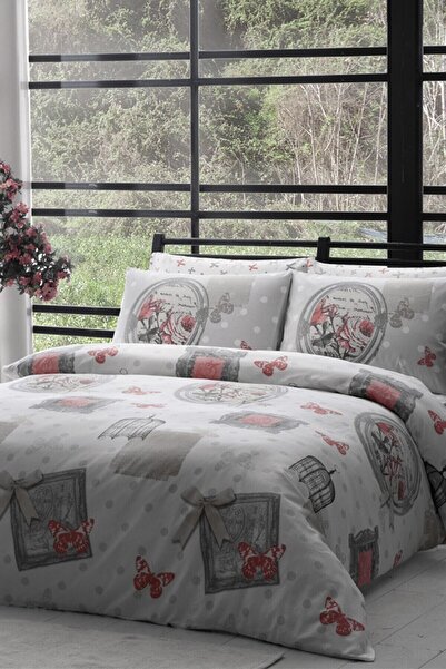 Taç Mako Saten Çift Kişilik  Nevresim Takımı Ronald 8696048423226