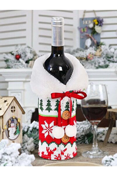 Dinossi Yılbaşı Ponpon Dekor Şise Elbisesi