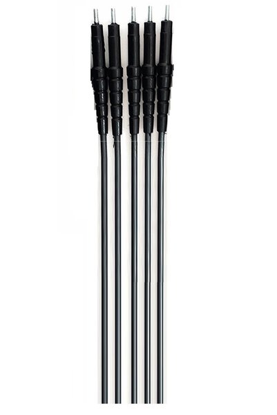 SUWAR Orac Zs003 Teleskopik Zeytin Silkme Hasat Makinası 5 Adet Vidalı Karbon Fiber Çubuk