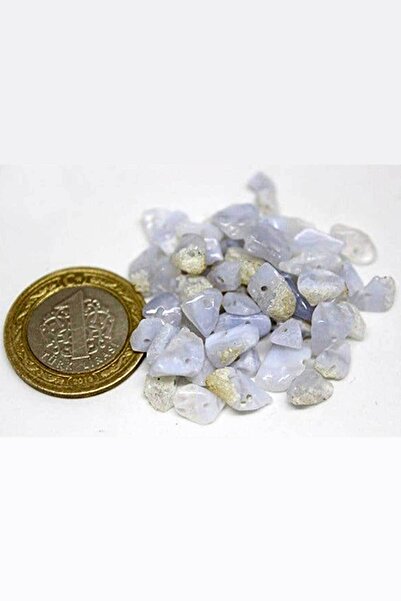 Yasamtohumu Perforirani kamen od kalcedona, mini veličina, 50 komada