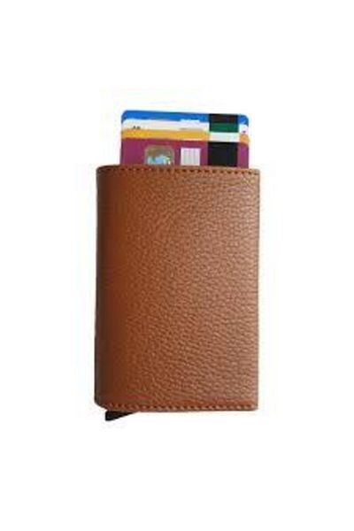 MKM MAN Plaid Automatic Card Holder Wallet