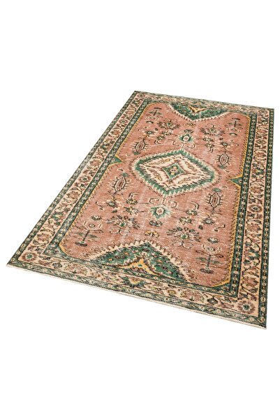 Sempati halı Eskitme El Dokuma Vintage Halı 115 X 197 Cm F1298