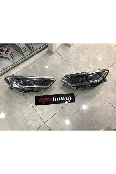 HYM TUNİNG Passat B8 Led Far Highline Kayar Sinyal B8 Uyumlu Sağ Sol Takım 2015-2018