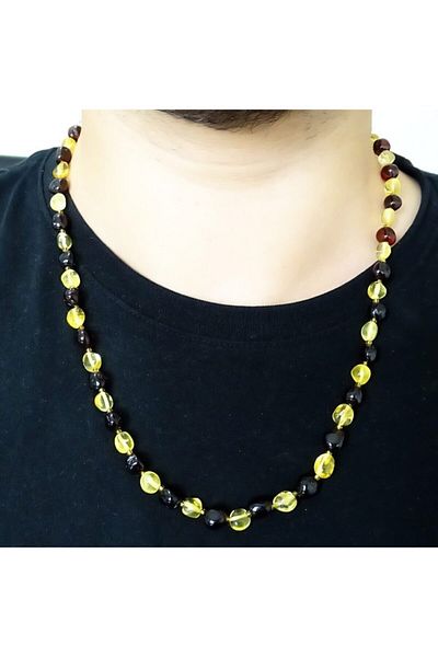Nev Tasarım Drop Amber Adult Unisex Necklace