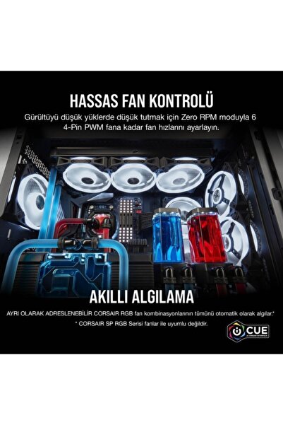 Corsair Cl-9011112-ww Icue Commander Core Xt Controler inteligent RGB și pentru ventilatoare