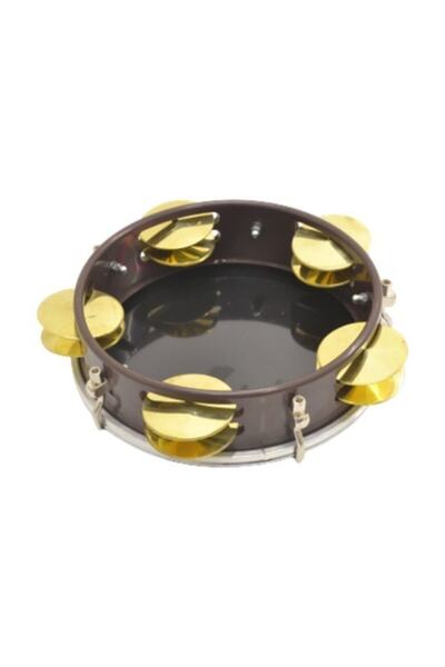 Mitello Kahve Renk Fiber Plastik Kasnak Profesyonel Arap Zilli Tef-prinç Zilli-kılıflı