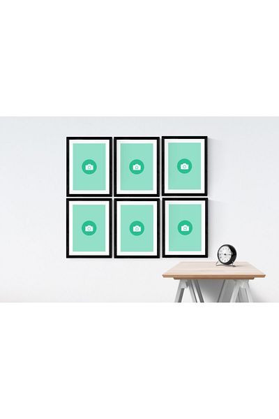 YED Frame Paspartulu 6-Piece 21X30 cm A4 Picture Frame Set for Sizes -