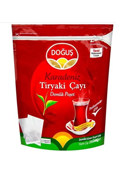 M&C-PAZARTEKNOLOJİSİ Doğuş Karadeniz Tiryaki Demlik Poşet Çay 5 Paket 25x40 Gr
