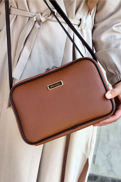 MEGA ÇANTA Dámská taška Crossbody Tan