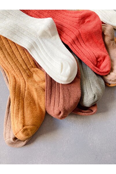 Li Puna 6-Piece Seamless Knee-Length Baby Socks