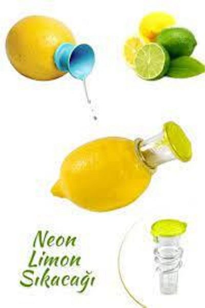 Kenpool Lemon Squeezer with Lid Neon Colored Lemonmatic