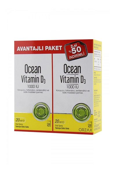 Ocean Ocean Vitamin D3 1000 Iu 2 X 20 ml