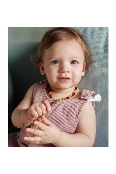 Nev Tasarım Baby-Child Unisex Drop Amber Necklace