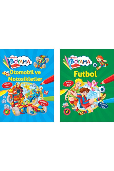 Parıltı Yayıncılık Entertaining Painting Set - Cars and Motorcycles + Football