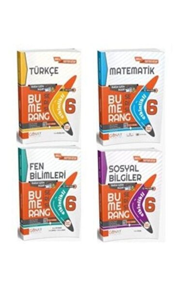 Günay Yayıncılık Günay Yayınları 6. Sınıf Bumerang Türkçe Matematik Fen Bilim...