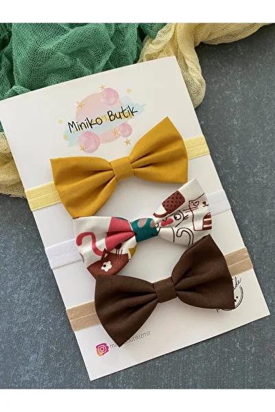 Miniko Butik Children's Bow Tie Set of 3